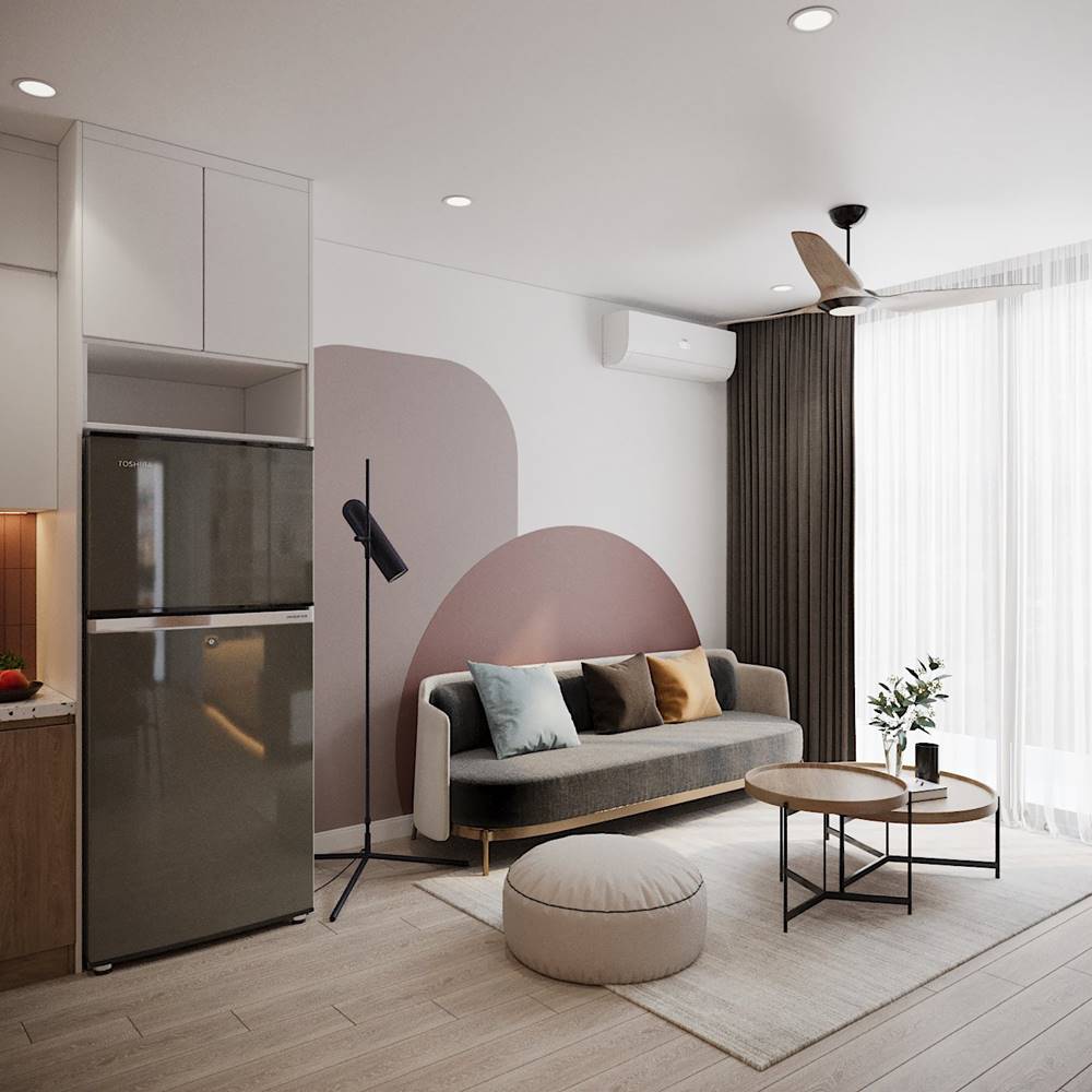 Phong cách nội thất Color block